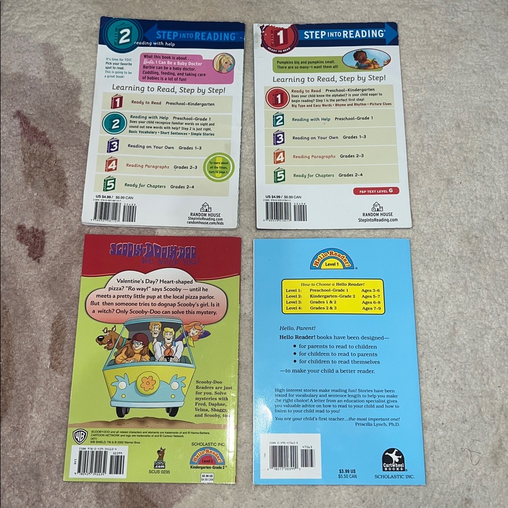 Scholastic Step into Reading Book Collection - Set of 4 - Picture 2 of 4